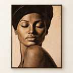 Stillness — framed canvas front view